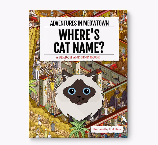 Personalised Where's {dogsName} Book: Adventures In Meowtown